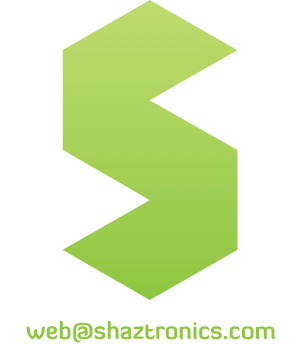 Shaztronics Logo and Email